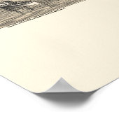 バーハーバー, MEパノラママップ – 1886 ポスター (角)