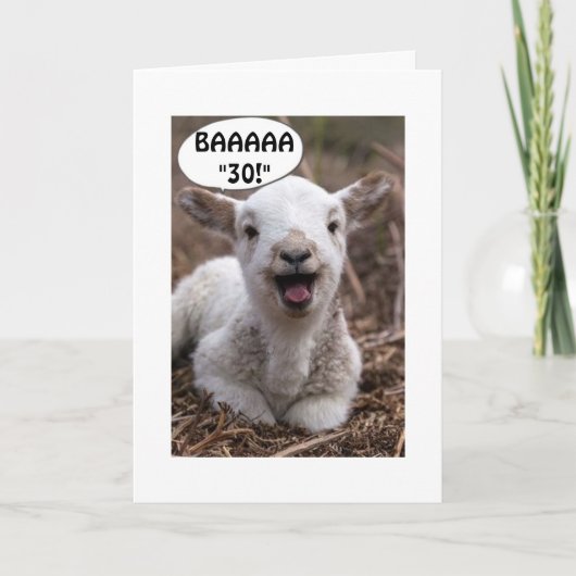 バーハ。30歳なのにパーティー! カード (正面)