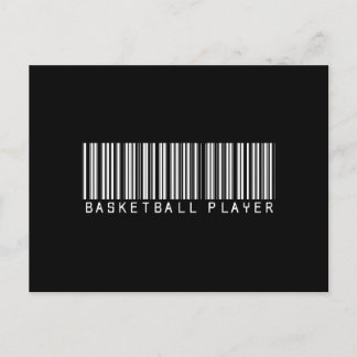 バーバスケットボール選手ダーク ポストカード