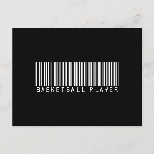 バーバスケットボール選手ダーク ポストカード (正面)