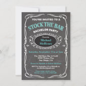 バーバチュラーパーティの招待を保存 招待状 (正面)