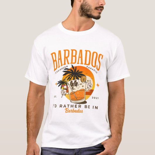 バーバドスに行きたい Tシャツ (正面)