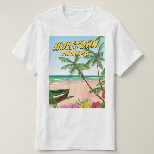バーバドスのホールタウン Tシャツ (デザイン正面)
