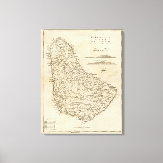 バーバドス キャンバスプリント (正面)