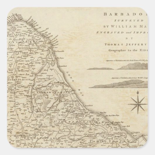 バーバドス スクエアシール (正面)