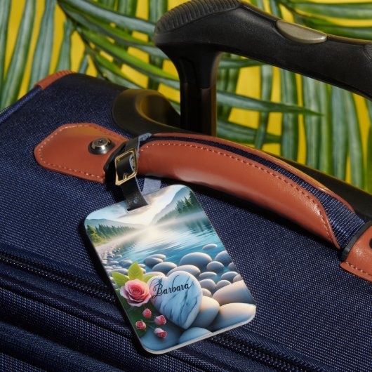 バーバラのハートバイザリバー ラゲッジタグ (正面インサイチュ1)