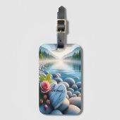 バーバラのハートバイザリバー ラゲッジタグ (正面縦)