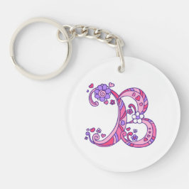 バーバラのモノグラムBの名前および意味キーホルダー キーホルダー