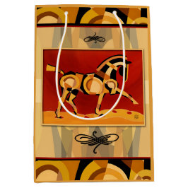 バーバラの突進によるEquusのギフトバッグのタオ ミディアムペーパーバッグ