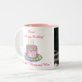 バーバラの誕生日のための応援 ツートーンマグカップ (正面左)