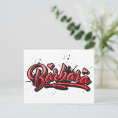 バーバラハートスプラッシュグラフィティポストカルテ ポストカード (スタンド正面)