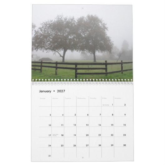 バーバラホール-旅行: 家および外国に、2012年 カレンダー (1月 2027)