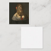 バーバラヴァンベック珍品とオディットのポートレート スクエア名刺 (正面/裏面)