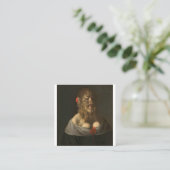 バーバラヴァンベック珍品とオディットのポートレート スクエア名刺 (スタンド正面)
