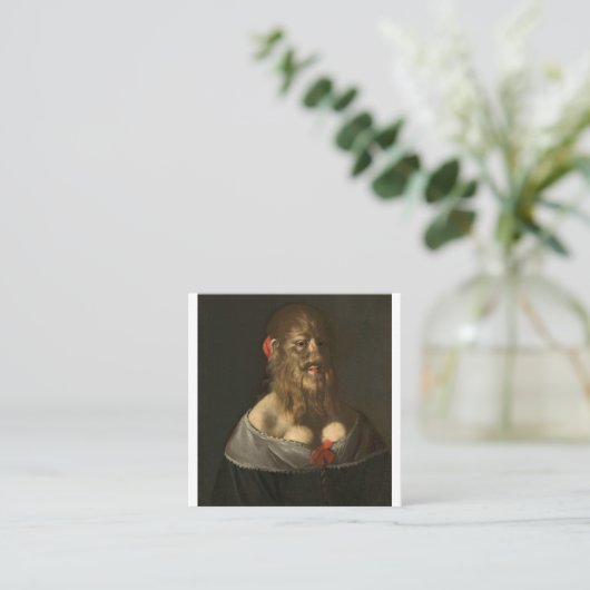 バーバラヴァンベック珍品とオディットのポートレート スクエア名刺 (スタンド正面)