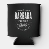 バーバラ名パーソナライズされた誕生日ギフト 缶クーラー (正面)