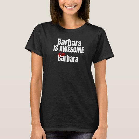バーバラ素晴らしは僕だ素晴らし Tシャツ (正面)