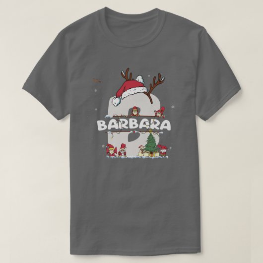 バーバラ クリスマス w バーバラ 名前が面白い Xmas について Tシャツ (デザイン正面)