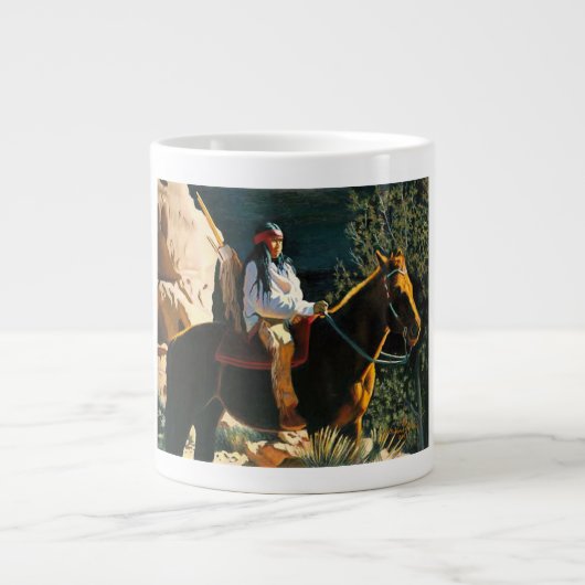 バーバラ・サリバンによる若い歩哨 ジャンボコーヒーマグカップ (正面)