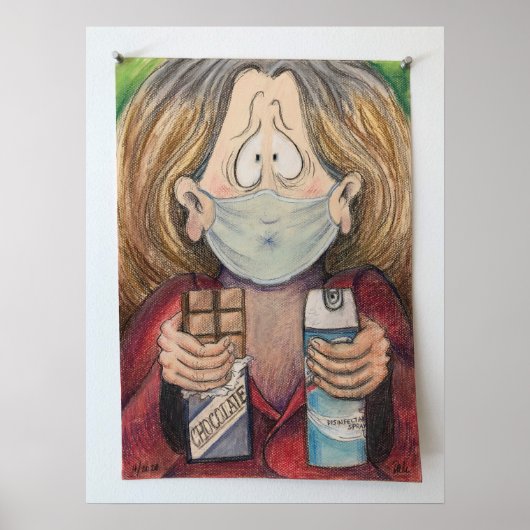 バーバラ・デール著「パンデミック期の自画像」 ポスター (正面)