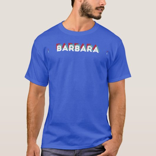 バーバラ ネーム ファニー ネーム バーバラ 80年代 テーマ Tシャツ (正面)