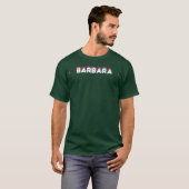 バーバラ ネーム ファニー ネーム バーバラ 80年代 テーマ Tシャツ (正面フル)