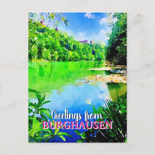 バーバリアのブルハウゼンウォーゼーバッド ポストカード (正面)