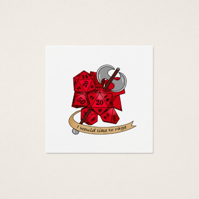 バーバリアンサイコロデザイン (正面)