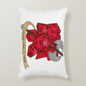 バーバリアンサイコロデザイン アクセントクッション (正面(垂直))