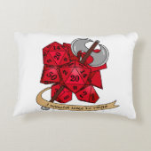 バーバリアンサイコロデザイン アクセントクッション (裏面)