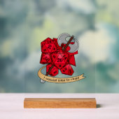 バーバリアンサイコロデザイン アクリルサイン (ニュートラル)