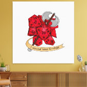 バーバリアンサイコロデザイン キャンバスプリント (インサイチュ (リビング))