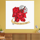 バーバリアンサイコロデザイン キャンバスプリント (インサイチュ (リビング))