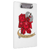 バーバリアンサイコロデザイン クリップボード (右)