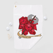 バーバリアンサイコロデザイン ゴルフタオル (インサイチュ)