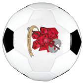 バーバリアンサイコロデザイン サッカーボール (回転)