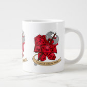 バーバリアンサイコロデザイン ジャンボコーヒーマグカップ (右)