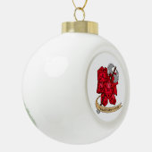 バーバリアンサイコロデザイン セラミックボールオーナメント (左)