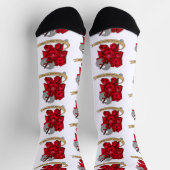 バーバリアンサイコロデザイン ソックス (上部)