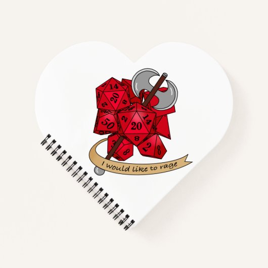 バーバリアンサイコロデザイン ノートブック (正面)