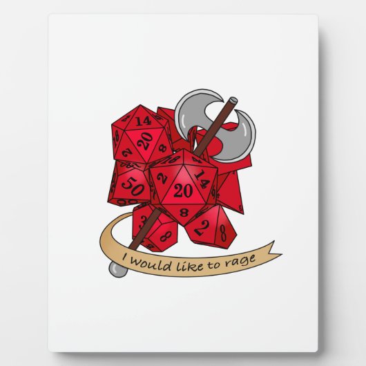 バーバリアンサイコロデザイン フォトプラーク (正面)