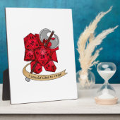 バーバリアンサイコロデザイン フォトプラーク (側面)