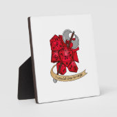 バーバリアンサイコロデザイン フォトプラーク (正面)