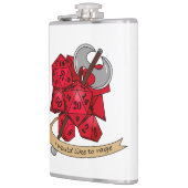 バーバリアンサイコロデザイン フラスク (左)