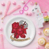 バーバリアンサイコロデザイン ペーパープレート (パーティー)