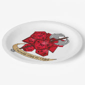 バーバリアンサイコロデザイン ペーパープレート (アングル)