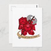 バーバリアンサイコロデザイン ポストカード (正面/裏面)