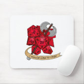 バーバリアンサイコロデザイン マウスパッド (マウス)