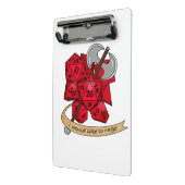 バーバリアンサイコロデザイン ミニクリップボード (アングル2)