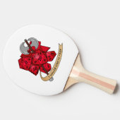 バーバリアンサイコロデザイン 卓球ラケット (横)